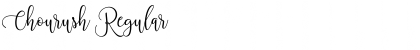 Chourush Regular Font