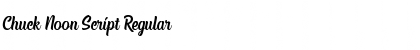 Chuck Noon Script Regular Font