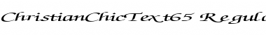 ChristianChicText65 Regular Font