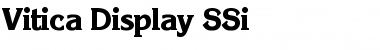 Vitica Display SSi Regular Font