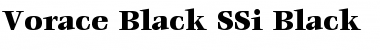 Vorace Black SSi Black Font