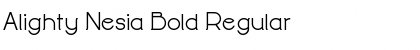 Alighty Nesia Bold Regular Font