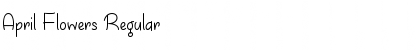 April Flowers Regular Font