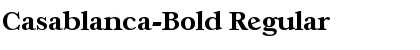 Casablanca-Bold Regular Font