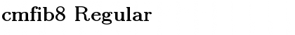 cmfib8 Regular Font