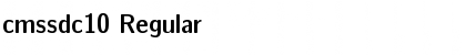 cmssdc10 Regular Font