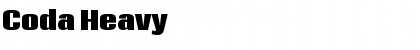 Coda Heavy Font