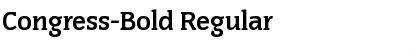 Congress-Bold Regular Font