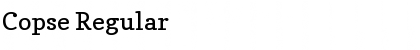 Copse Regular Font