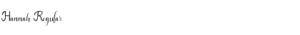 Hannah Regular Font