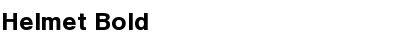 Helmet Bold Font