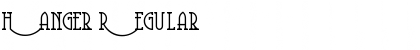 Hanger Regular Font