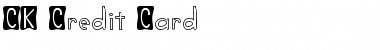 CK Credit Card Regular Font