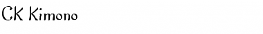 CK Kimono Regular Font