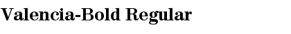 Valencia-Bold Regular Font