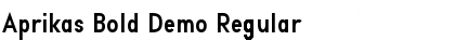 Aprikas Bold Demo Regular Font