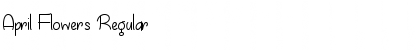 April Flowers Regular Font