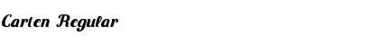 Carten Regular Font