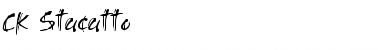 CK Stacatto Regular Font