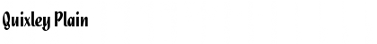 Quixley Plain Font