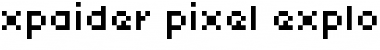 xpaider pixel explosion 01 Regular Font