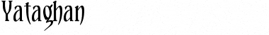 Yataghan Regular Font