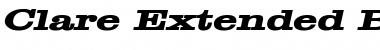 Clare Extended Bold Italic Font