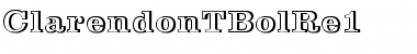 ClarendonTBolRe1 Regular Font