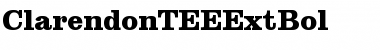 ClarendonTEEExtBol Regular Font