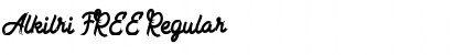 Alkilri FREE Regular Font