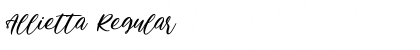 Allietta Regular Font