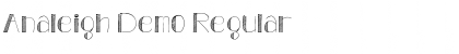 Analeigh Demo Regular Font