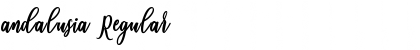 andalusia Regular Font