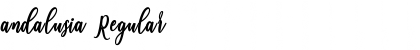 andalusia Regular Font