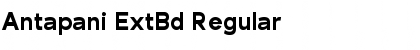 Antapani ExtBd Regular Font