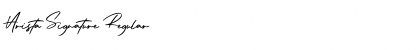 Arista Signature Regular Font