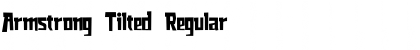 Armstrong Tilted Regular Font