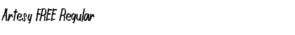 Artesy FREE Regular Font