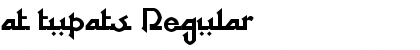 at tupats Regular Font