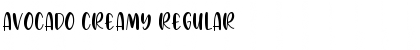 Avocado Creamy Regular Font