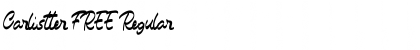 Carlistter FREE Regular Font