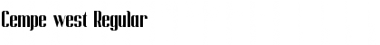 Cempe west Regular Font