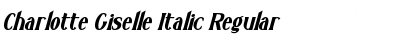 Charlotte Giselle Italic Regular Font