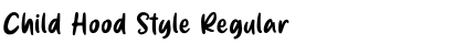 Child Hood Style Regular Font