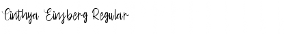 Cinthya Einzberg Regular Font