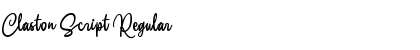 Claston Script Regular Font