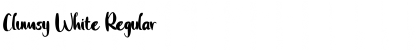 Clumsy White Regular Font