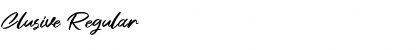 Clusive Regular Font
