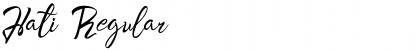 Hati Regular Font