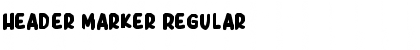 Header Marker Regular Font